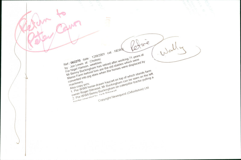 David Buckle - Vintage Photograph