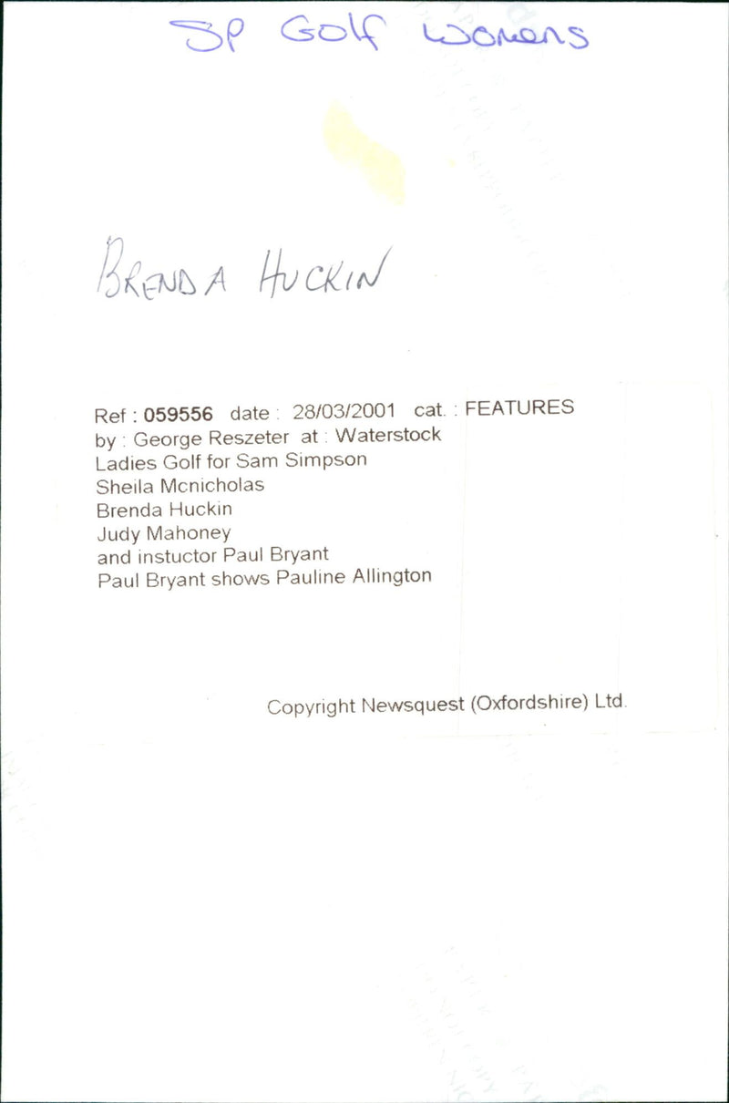 Brenda Huckin - Vintage Photograph