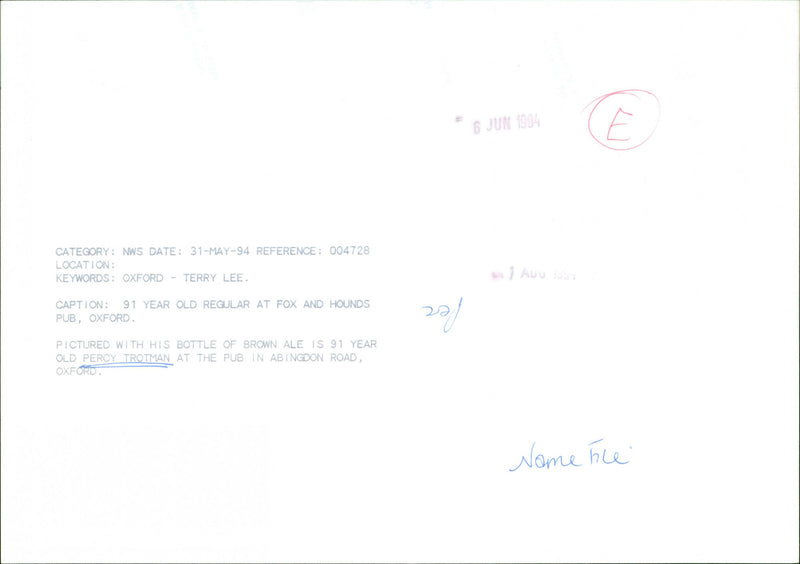 Percy Trotman - Vintage Photograph