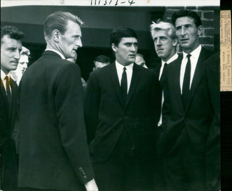 Jim Baxter with Ian Ure and Bill Brown - Vintage Photograph