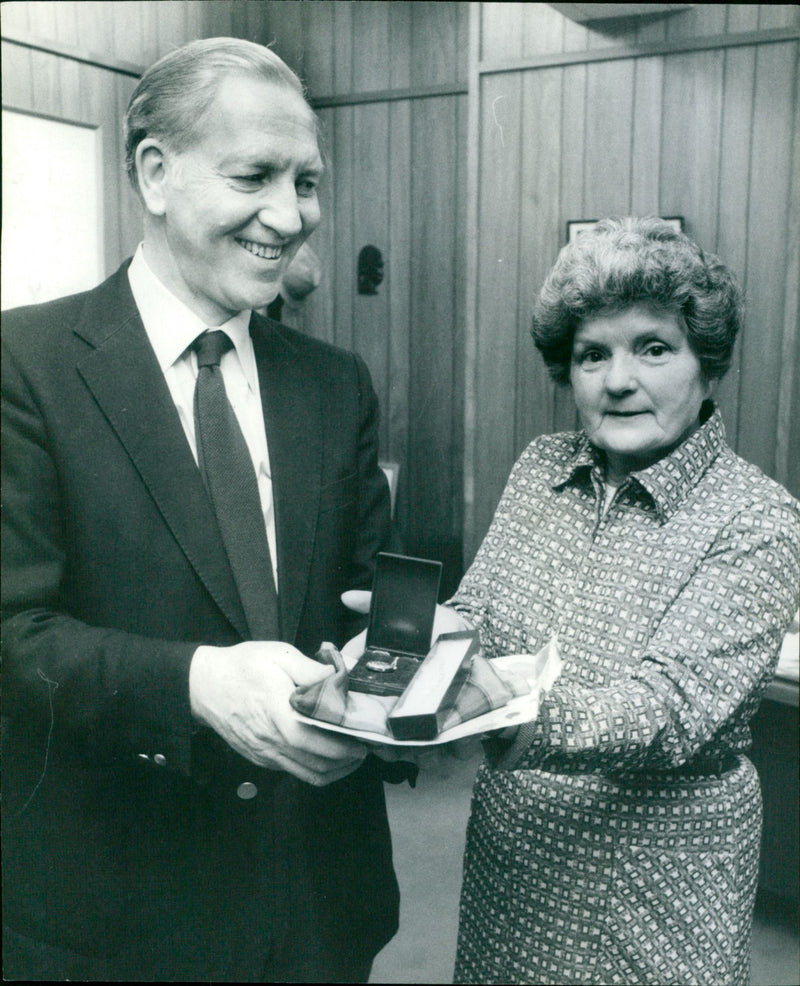 Mrs. Eileen Belcher, Harry Turner - Vintage Photograph