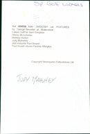 Judy Mahoney - Vintage Photograph