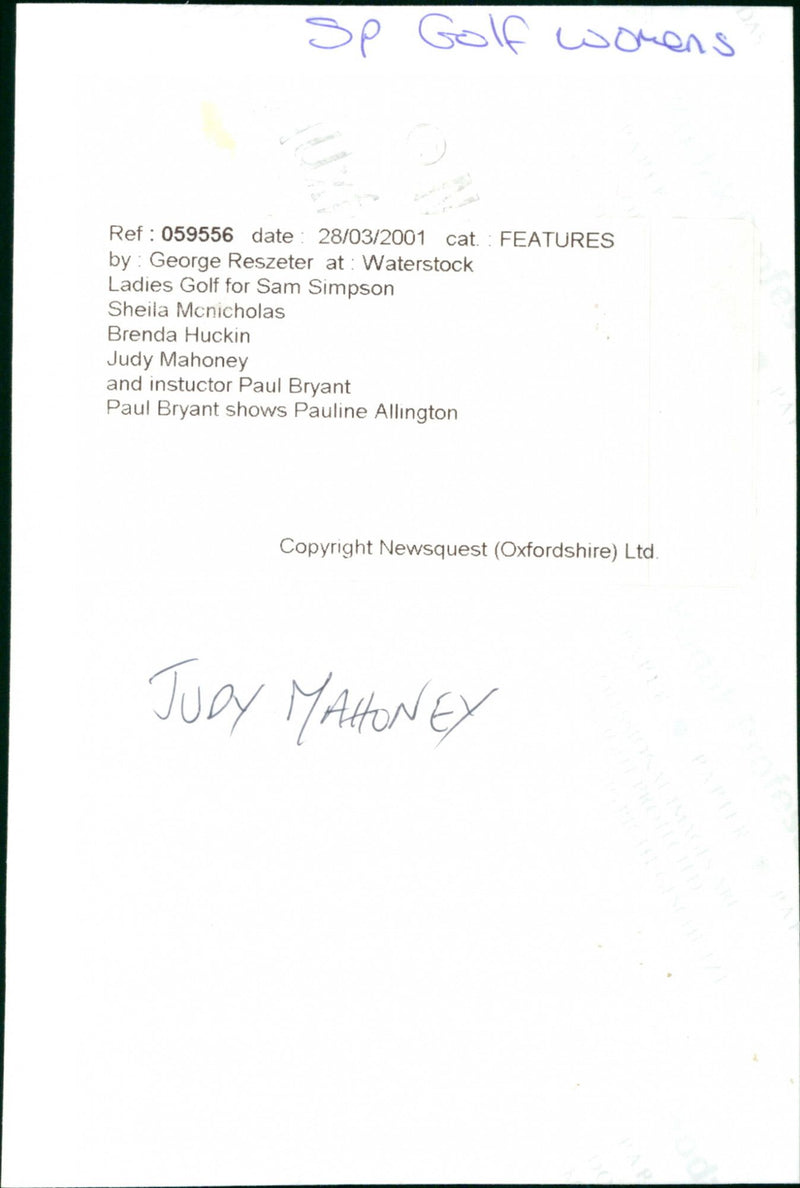 Judy Mahoney - Vintage Photograph