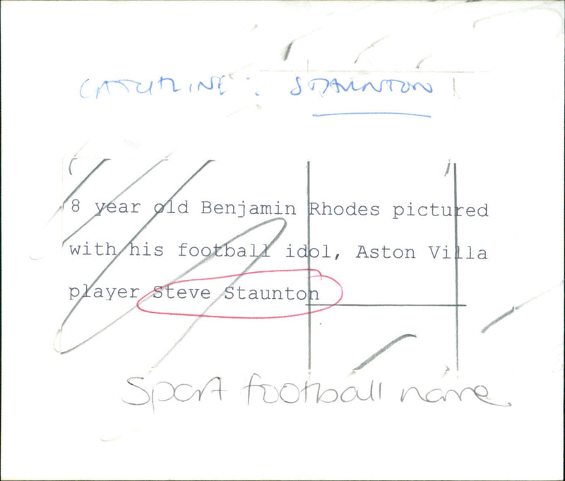 Steve Staunton - Vintage Photograph