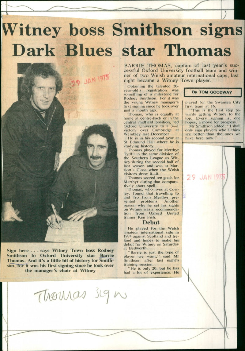 Barrie Thomas - Vintage Photograph