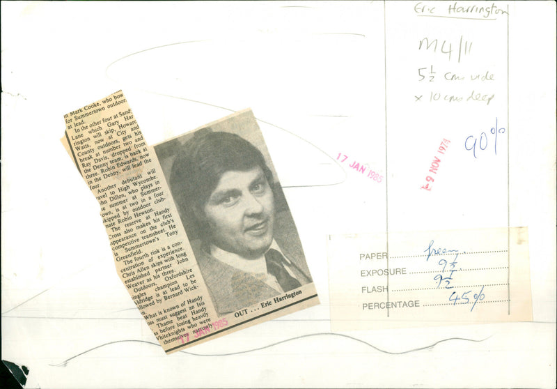 Eric Harrington - Vintage Photograph