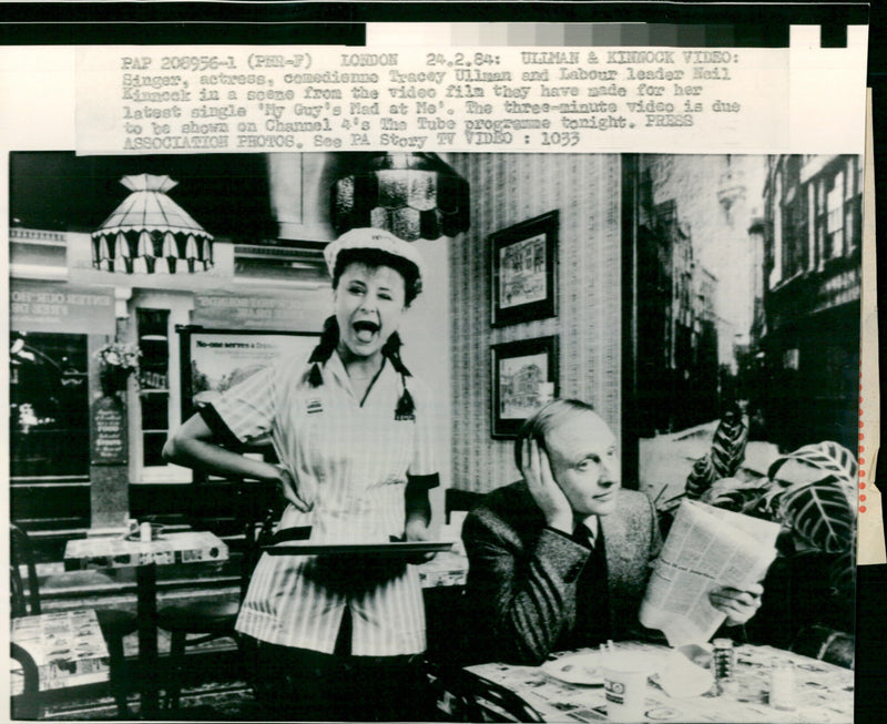 Tracey Ullman, Neil Kinnock - Vintage Photograph