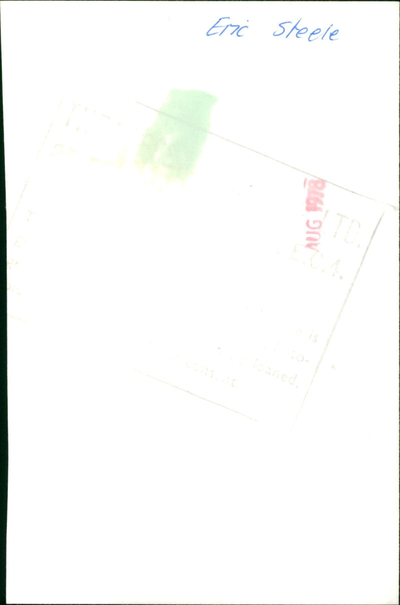 Eric Steele - Vintage Photograph