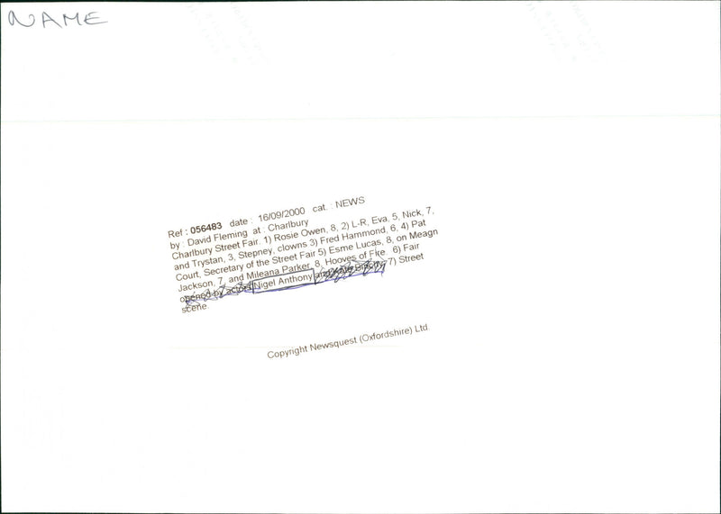 Nigel Anthony - Vintage Photograph