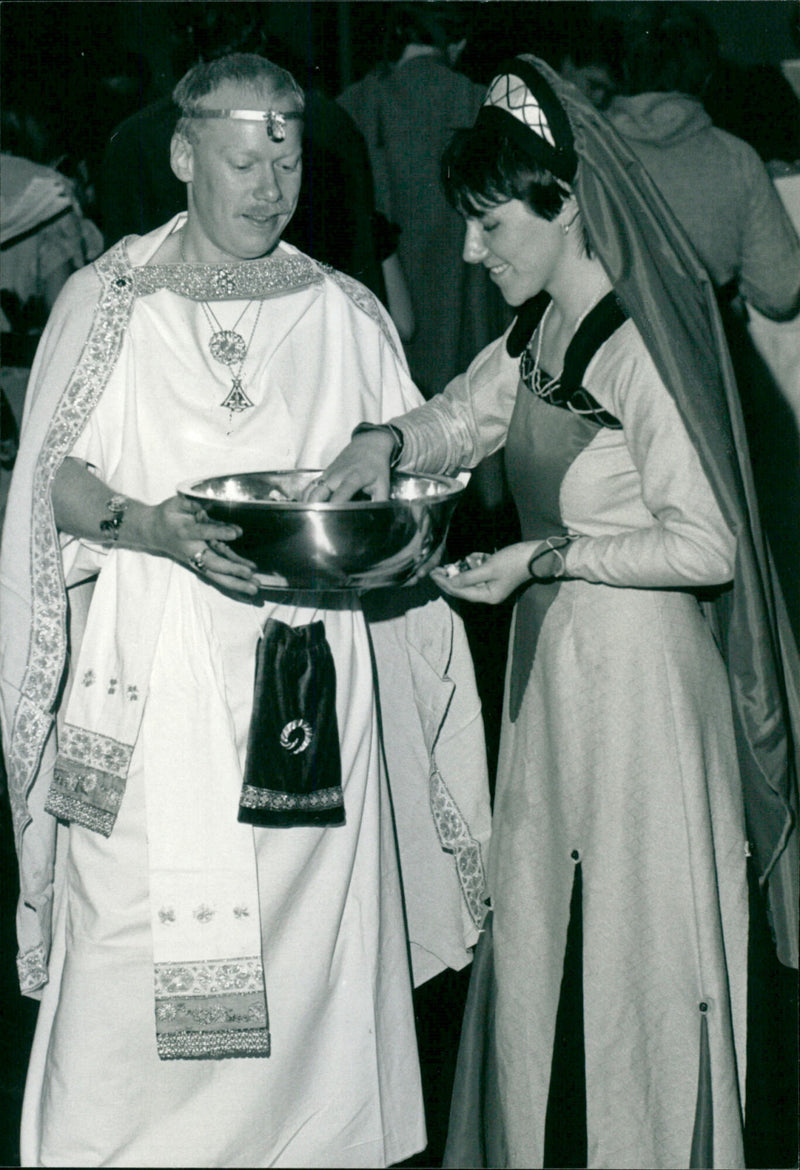 Denis Bridoux and Maggie Thomson - Vintage Photograph