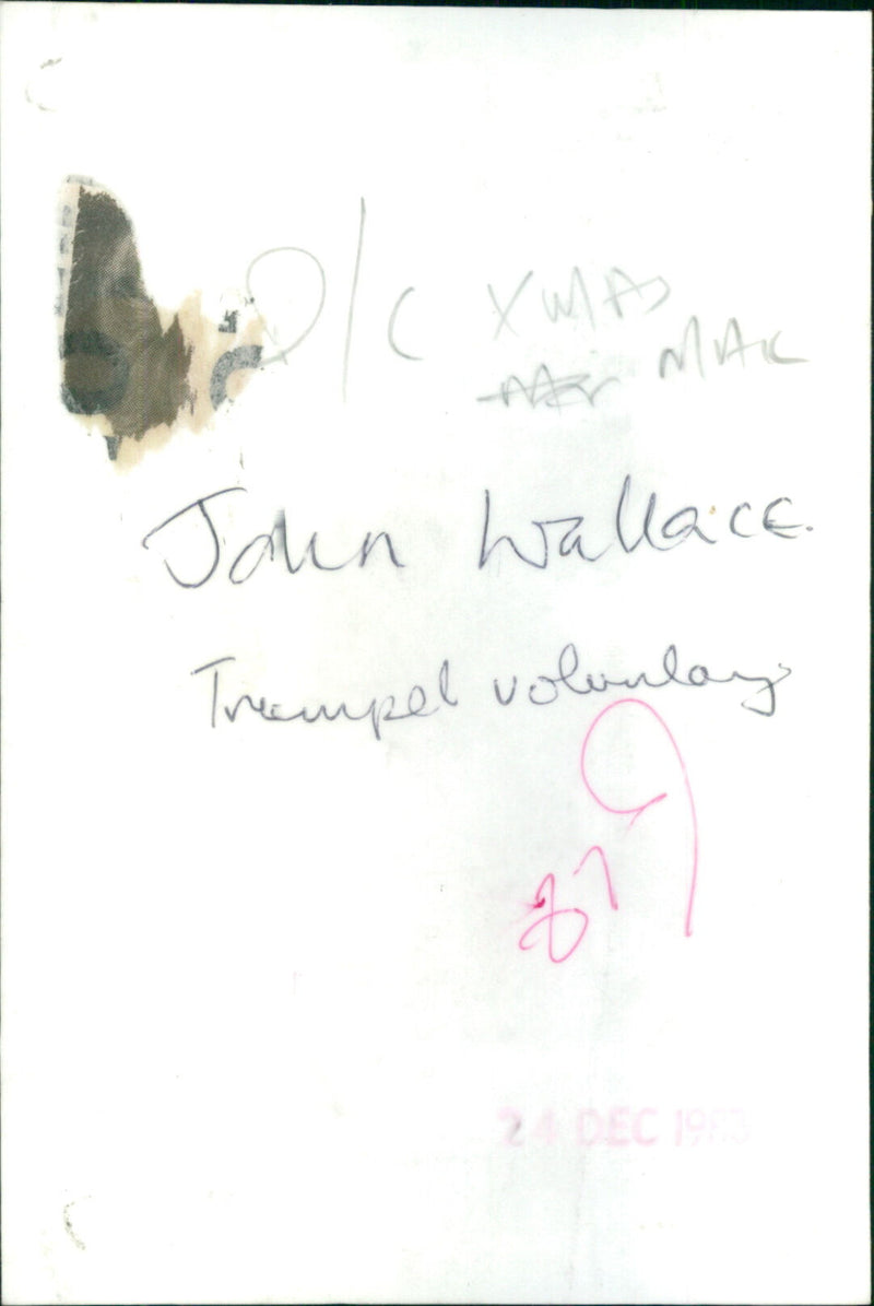John Wallace - Vintage Photograph