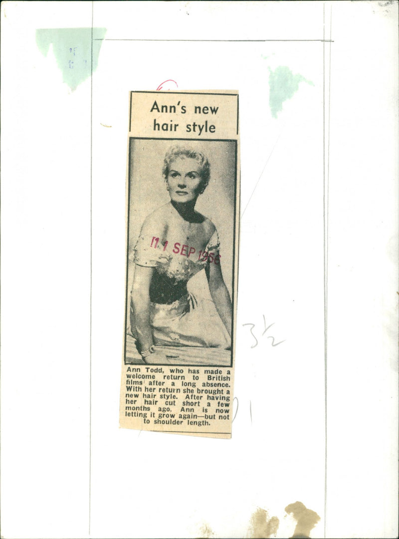 Ann Todd - Vintage Photograph