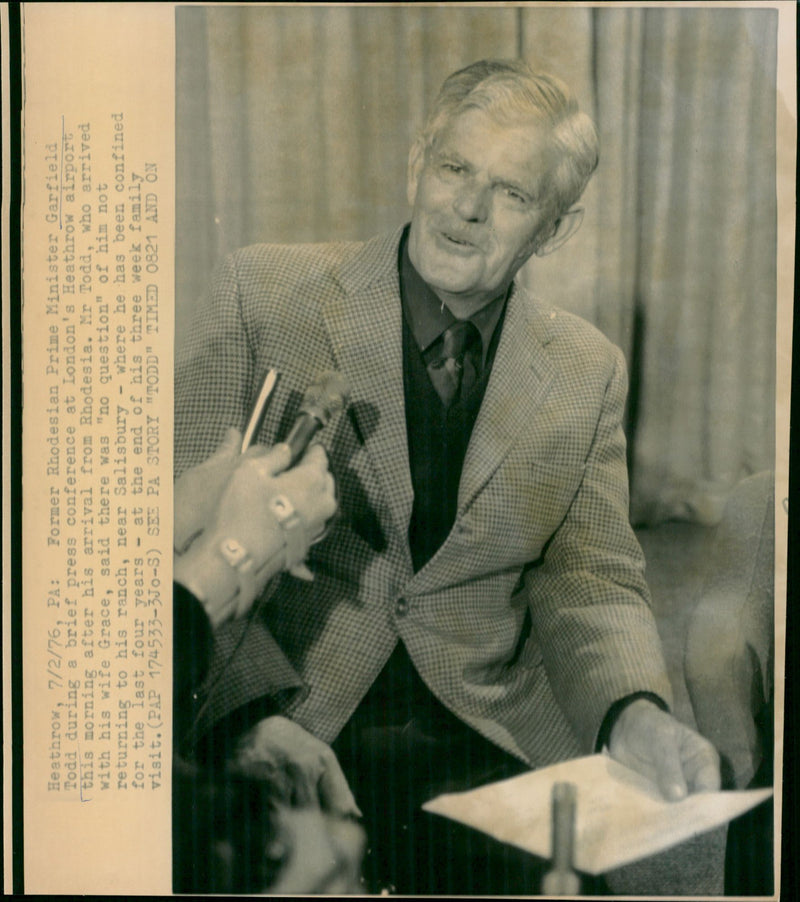 Garfield Todd - Vintage Photograph