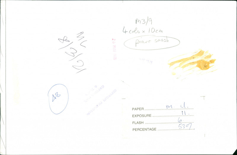 Piano smash - Vintage Photograph