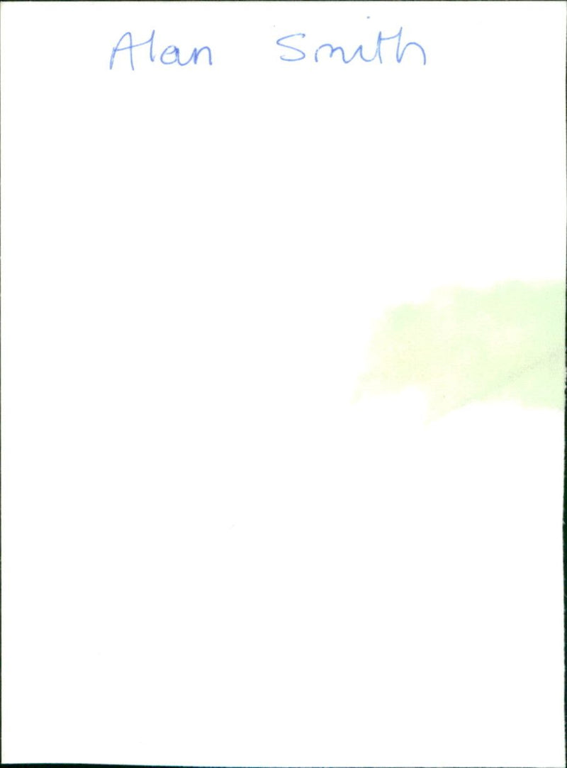 Alan Smith - Vintage Photograph