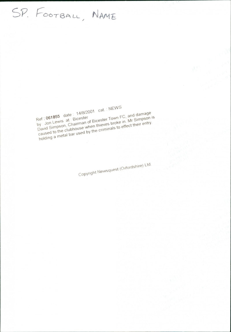 David Simpson - Vintage Photograph