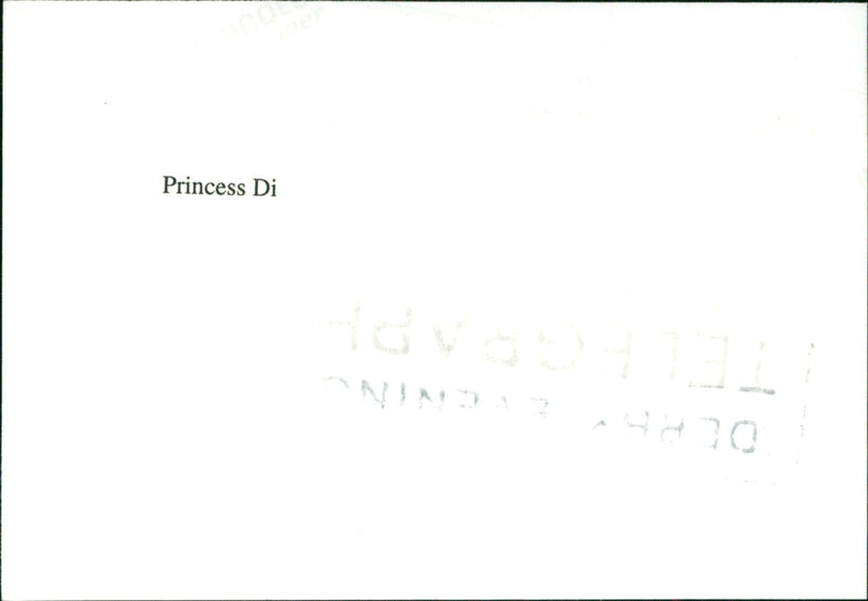 Princess Di - Vintage Photograph