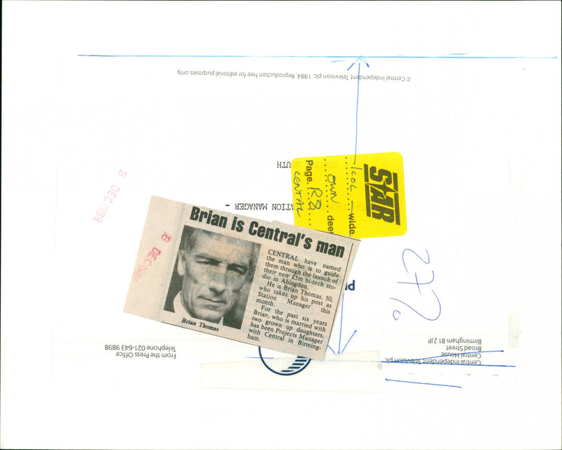 Brian Thomas - Vintage Photograph