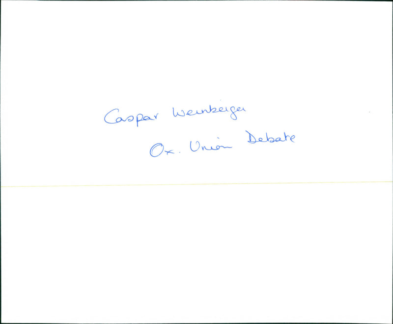 Caspar Weinberger - Vintage Photograph