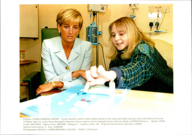 Princess Diana and Nicky Welsh - Vintage Photograph