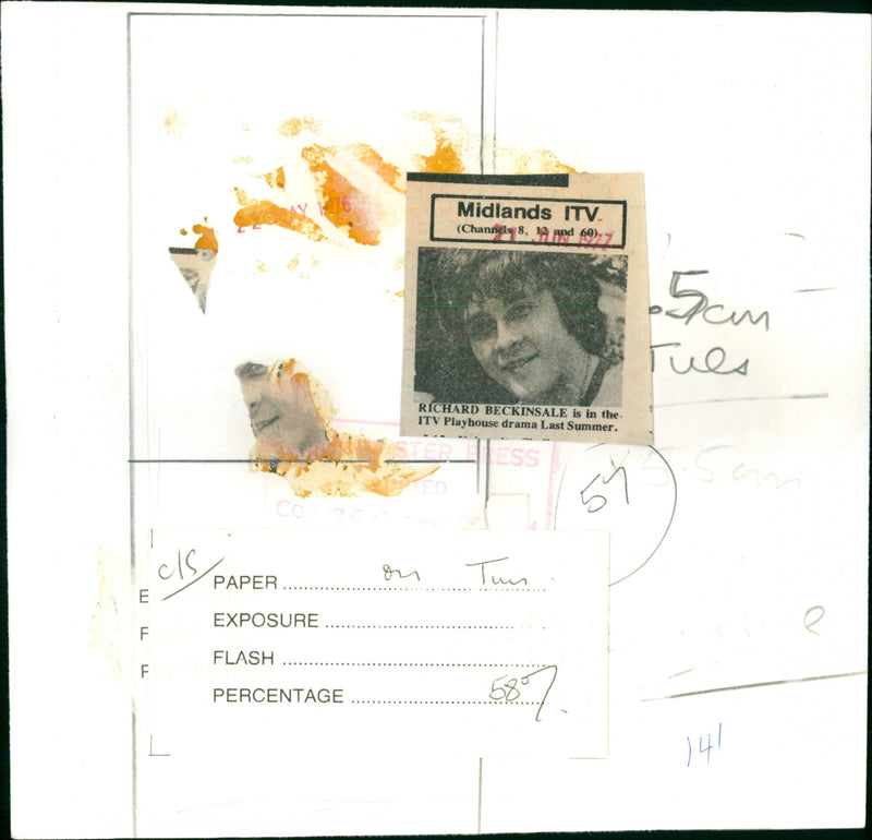 Richard Beckinsale - Vintage Photograph