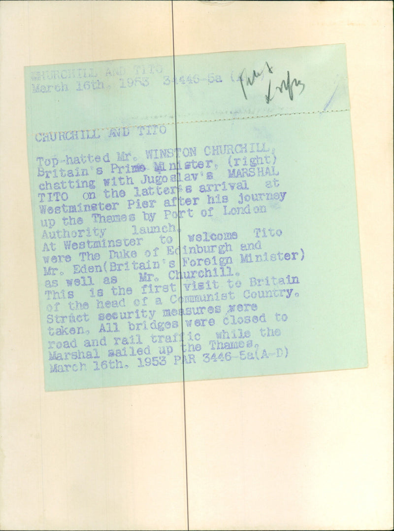 Marshal Tito - Vintage Photograph