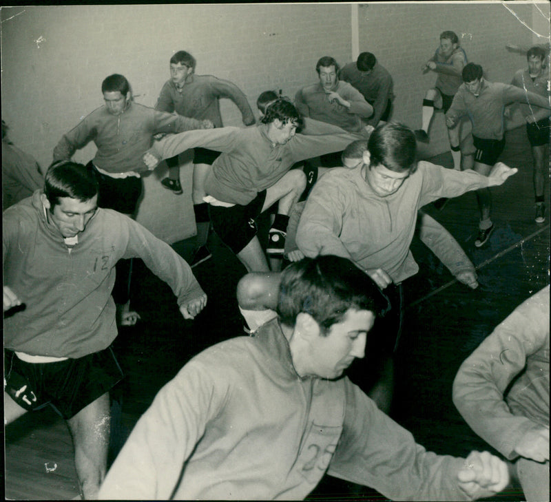 Football training - Vintage Photograph