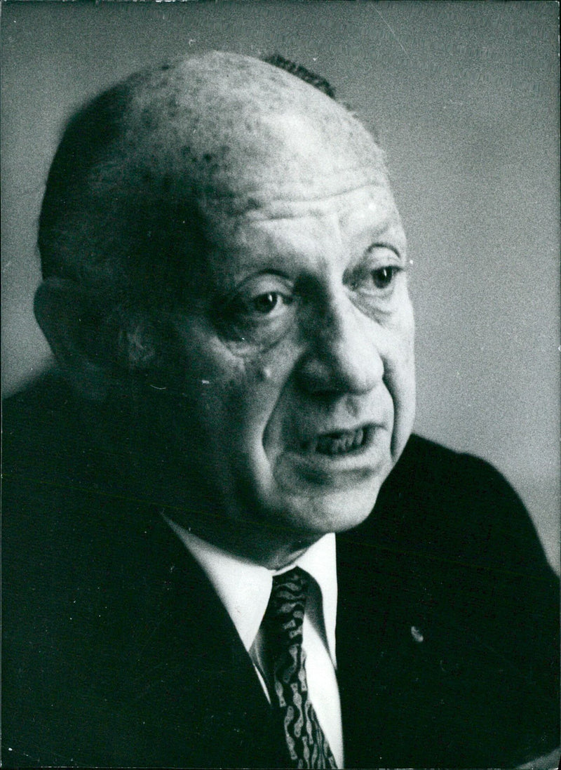 Senator Jacob Javits of New York City speaks at a political rally in 1972. - Vintage Photograph