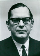 Finnish Diplomatist Max Jakobson, Permanent Representative of Finland to the United Nations since April 1965, stands in attendance at a United Nations General Assembly meeting. - Vintage Photograph