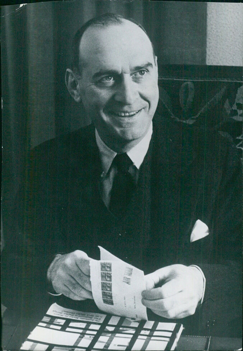 DAVID A. MORSE, Director-General of the International Labour Office - Vintage Photograph