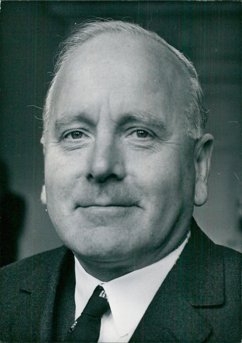 William James Morgan, Former Minister of Health and Social Services in the Government of Captain O'Neill - Vintage Photograph