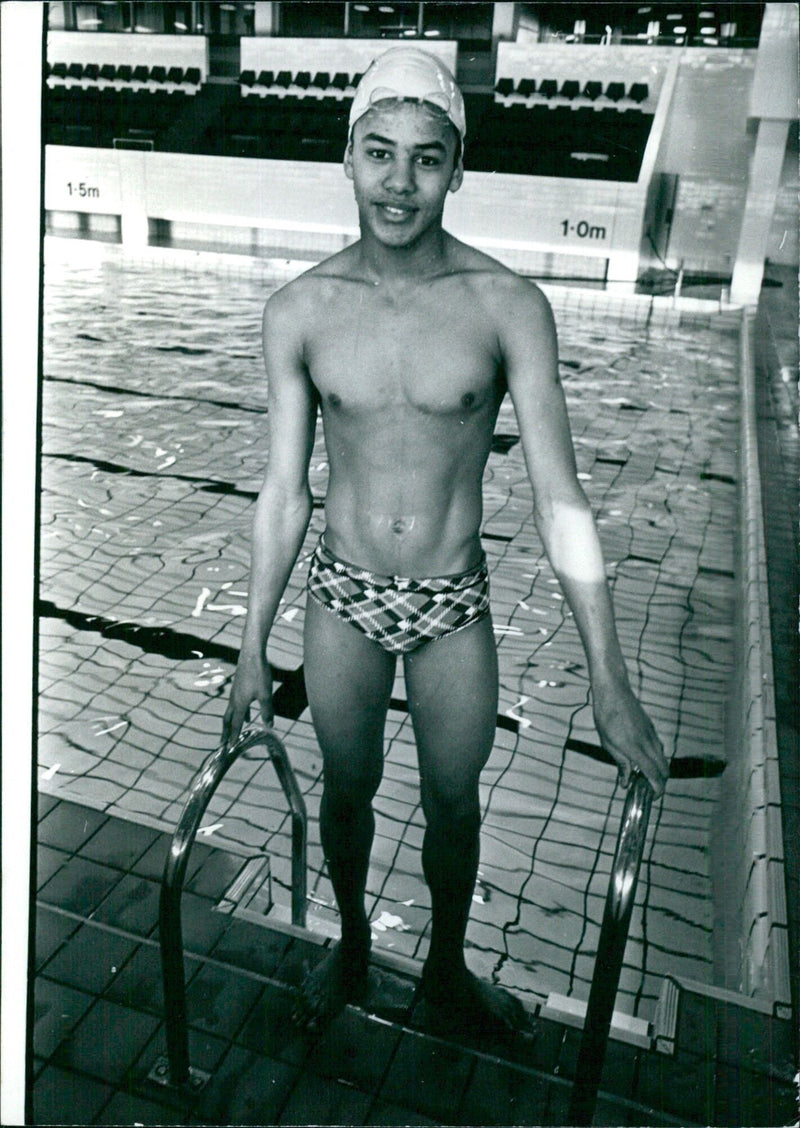 British Swimmer Paul Marshall - Vintage Photograph