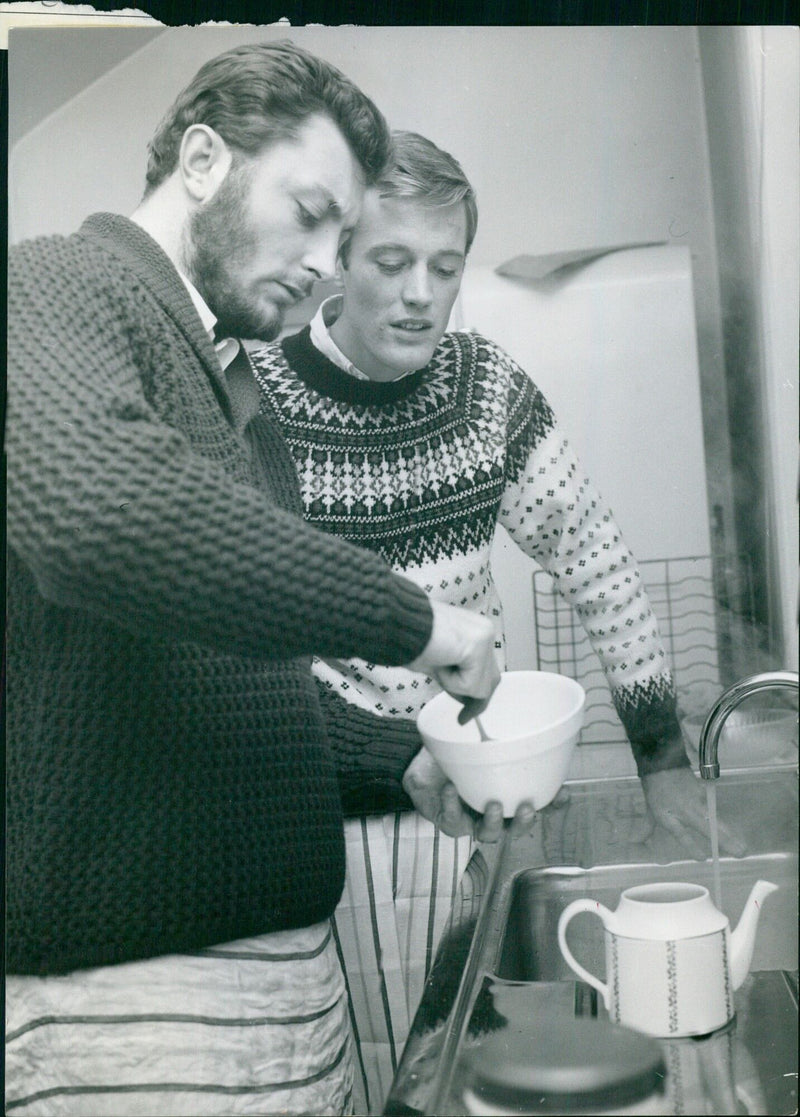 Mitchum and Peter Fonda in London - Vintage Photograph