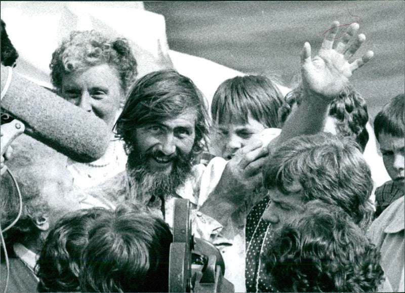 Declan Mackell, the first Irishman to sail alone around the world - Vintage Photograph