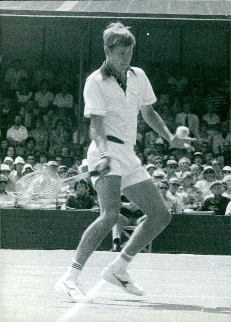 British Tennis Player: Buster Mottram - Vintage Photograph