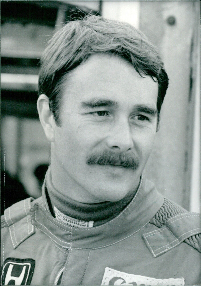 Nigel Mansell, British Racing Driver - Vintage Photograph