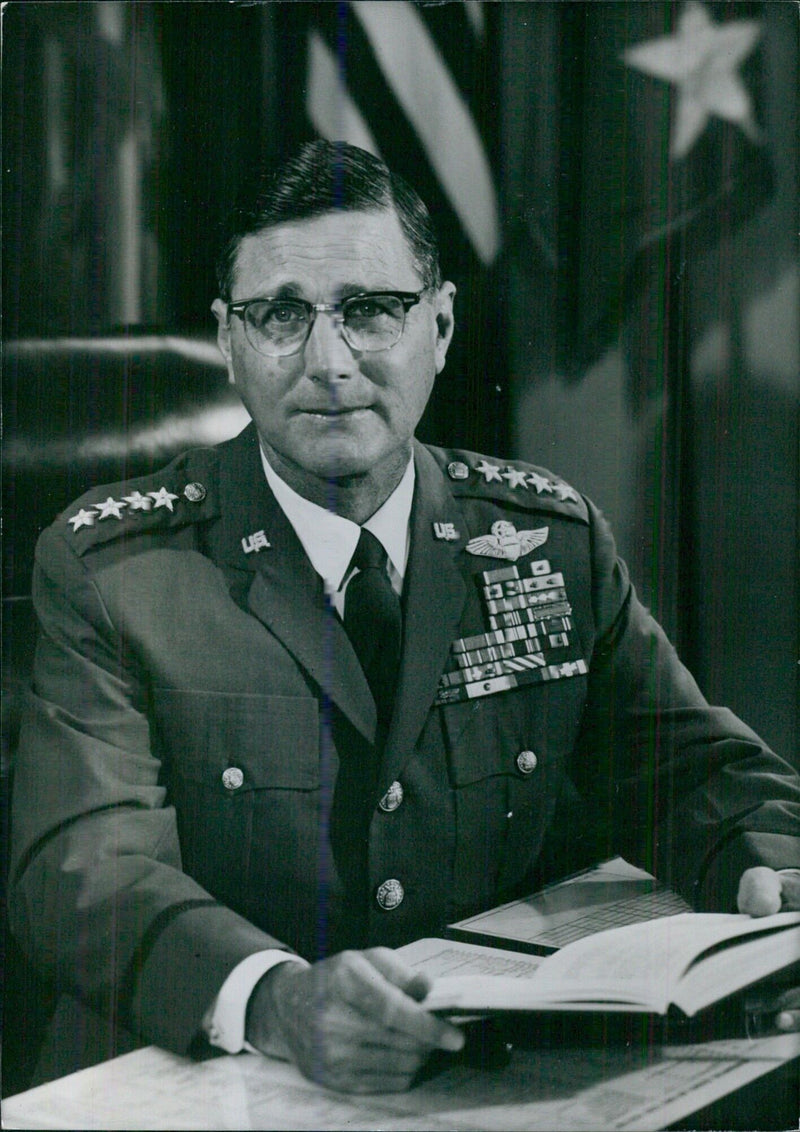 U.S. Service Chiefs: GENERAL WILLIAM W.MOMYER Commander of the Tactical Air Command - Vintage Photograph