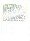 M. GASTON MONNERVILLE President of the French Senate - Vintage Photograph