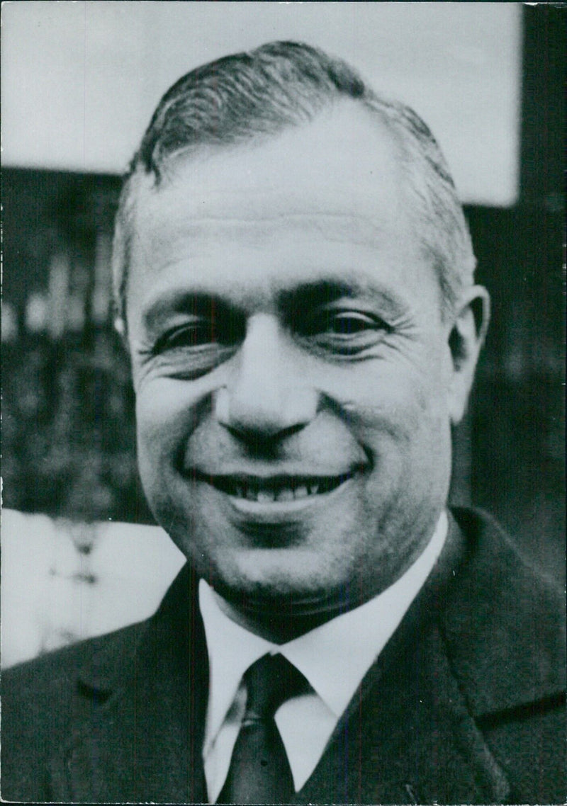 French Politicians: MICHEL MAURICE BOKANOWSKI Minister of Industry and Commerce in M. Georges Pompidou's Government. - Vintage Photograph