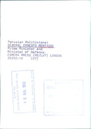 Peruvian Politicians: GENERAL ERNESTO MONTAGNE Prime Minister and Minister of Defence. - Vintage Photograph