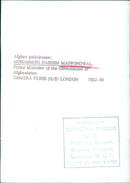 Afghan politicians: MOHAMMED HASHEM MAIWONDWAL Prime Minister of the Government of Afghanistan. - Vintage Photograph