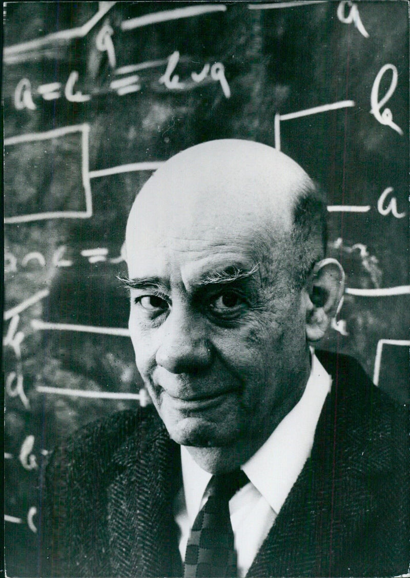 Professor Gregory Moisil, Distinguished Rumanian mathematician - Vintage Photograph