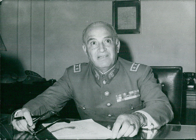 Chilean politician General Tulio Marambio, Minister of Defence - Vintage Photograph