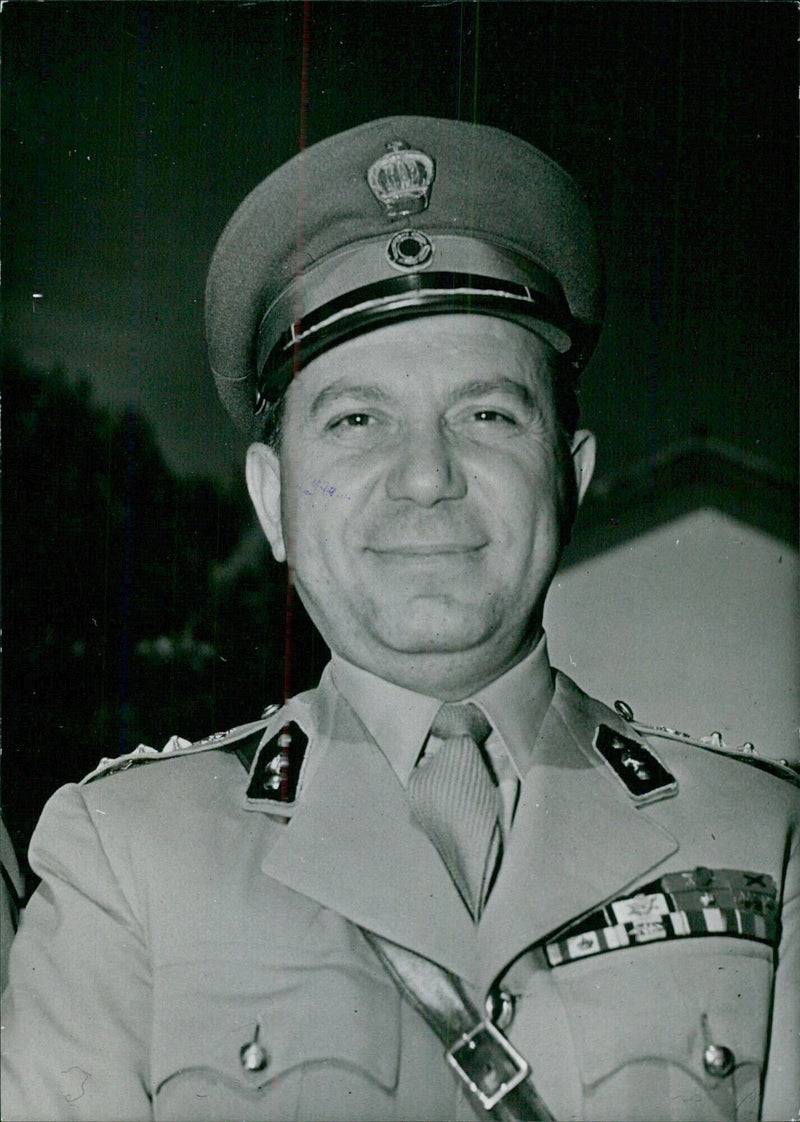 COLONEL NICOLAS MAKAREZOS, Minister of Co-ordination in the military junta - Vintage Photograph