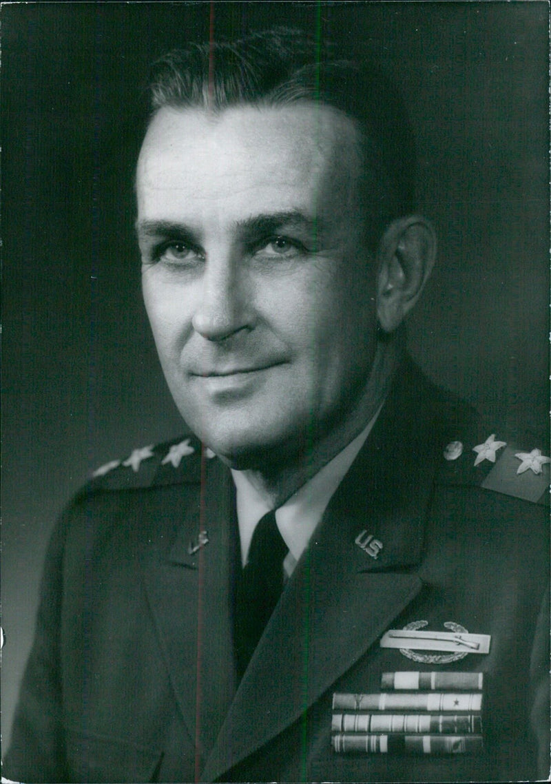 U.S. Service Chiefs: GENERAL GEORGE R. MATHER Commander-in-Chief of U.S. Southern Command, Quarry Heights Canal Zone. - Vintage Photograph