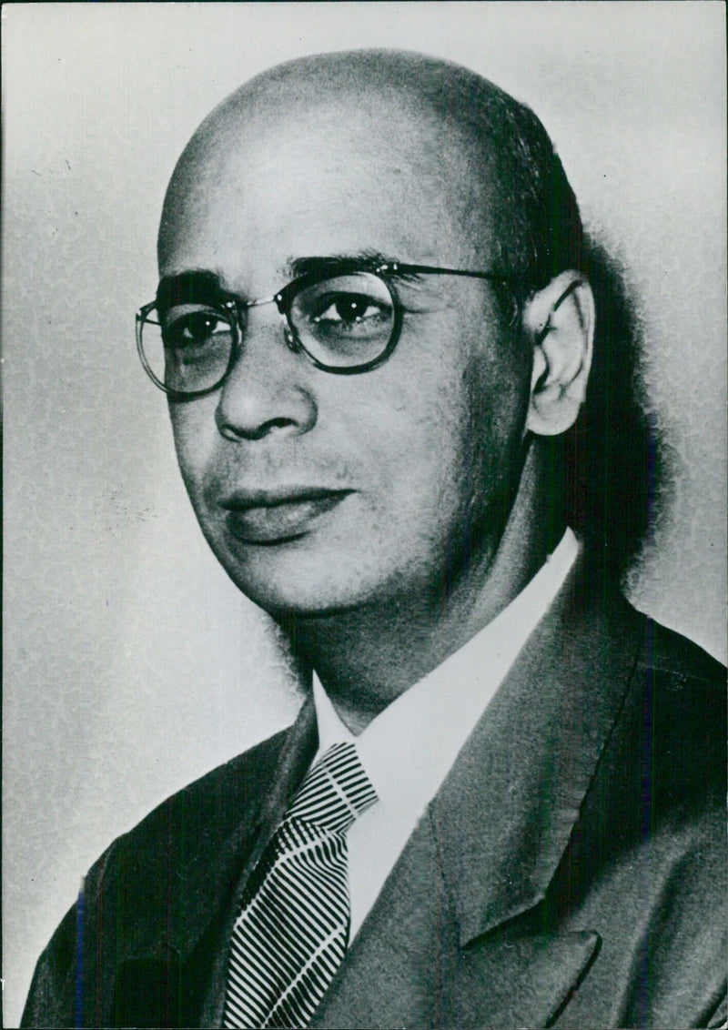 Tunisian Politician Dr. Sadok Mokaddem, Secretary of State for Foreign Affairs - Vintage Photograph