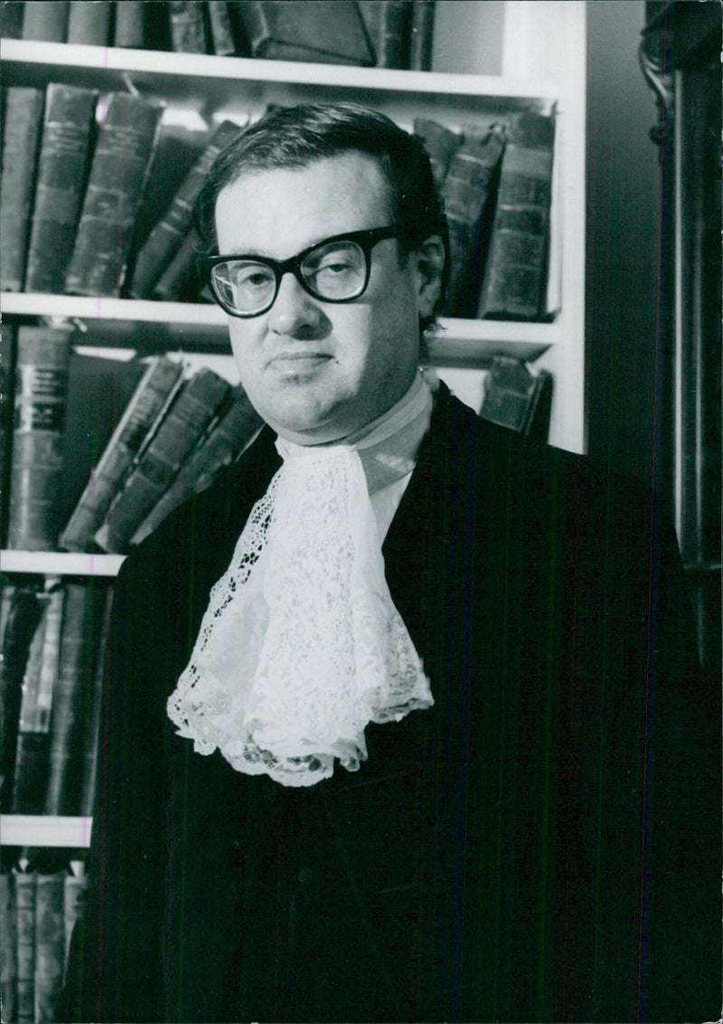 British legal personality J.C. Mortimer, Q.C. - Vintage Photograph