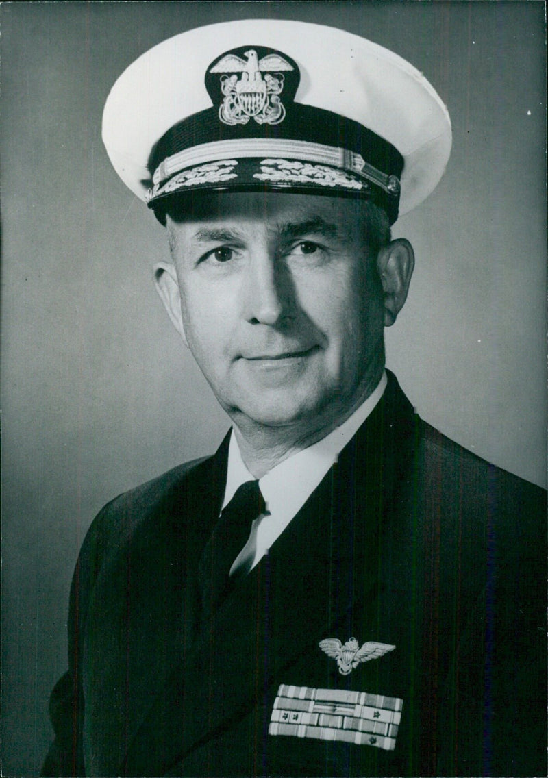 VICE-ADMIRAL THOMAS H. MOORER, Chairman of Joint Chiefs of Staff - Vintage Photograph