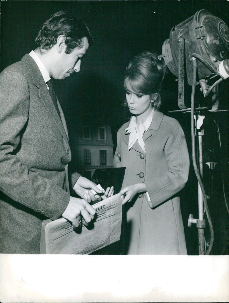 Roger Vadim and Christine Denuever for DOCUMENTAT LLET OTOGRAPHIQUE PUBLICITE - Vintage Photograph