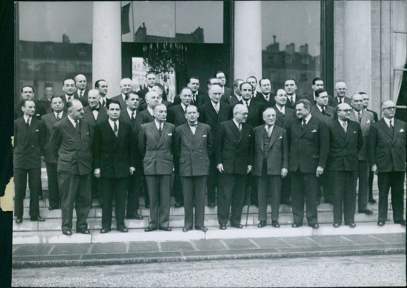 The new ministry presented to the President of the Republic - Vintage Photograph